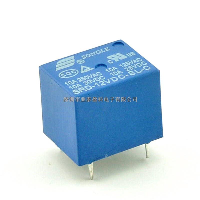 松樂繼電器SRD-12VDC-SL-C 5腳 10A大電流 專業(yè)配單-SRD-12VDC-SL-C盡在買賣IC網(wǎng)