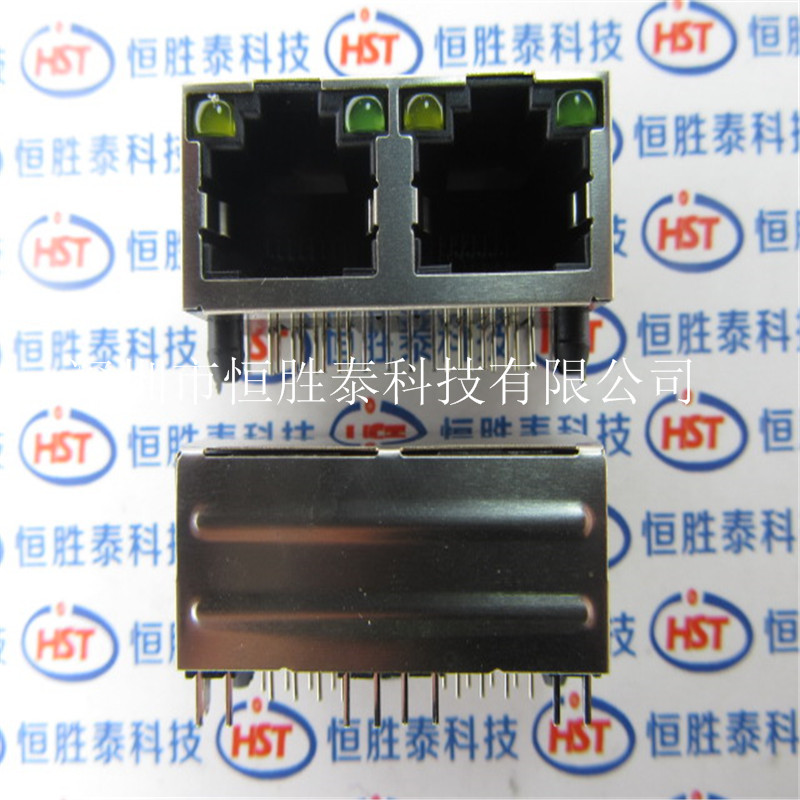 HLJ5622S-8P8C 1x2 8P8C RJ45帶燈插座 雙聯(lián)排連接器 -HLJ5622S-8P8C盡在買(mǎi)賣(mài)IC網(wǎng)